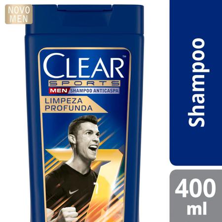 Imagem de Shampoo Anticaspa Clear Sports Men Limpeza Profunda 400ml
