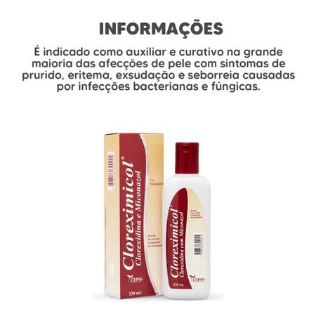 Imagem de Shampoo Antimicrobiano Cães Gatos Cepav Cloreximicol 230 ml