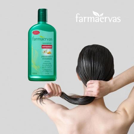 Imagem de Shampoo Antiqueda 320ml Jaborandi e Vitaminas Farmaervas