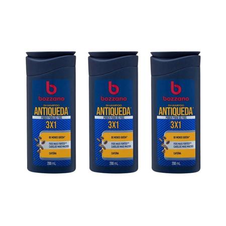 Imagem de Shampoo Bozzano Antiqueda 200Ml - Kit Com 3Un