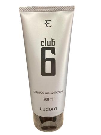 Imagem de Shampoo Cabelo & Corpo Club 6 - Eudora  - 200ml