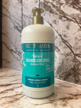 Imagem de Shampoo Cachos Crespos Limpeza suave 1 KG Bio Extratus