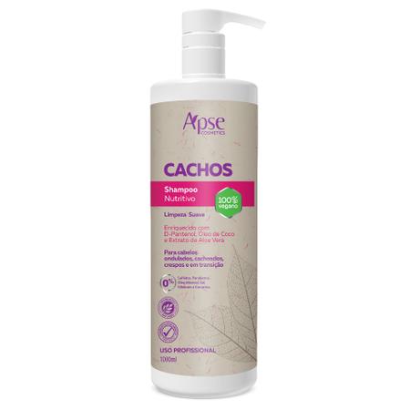 Imagem de Shampoo Cachos Nutritivo e Limpeza Suave Apse 1 litro