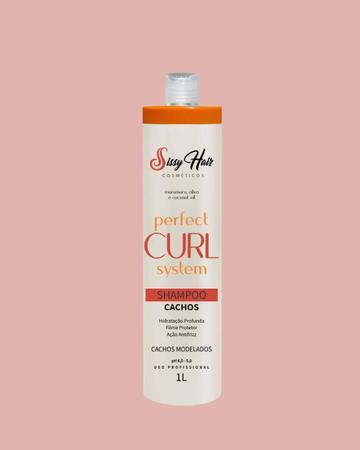 Imagem de Shampoo Cachos Perfect Curl 1LT - Limpeza Suave, Fortalece