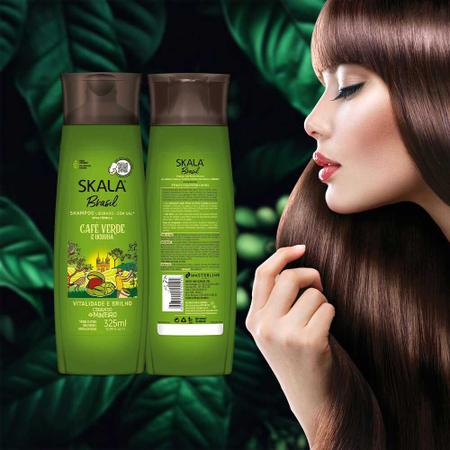 Imagem de Shampoo Café Verde e Ucuuba Brilho e Nutrição 325ml Skala