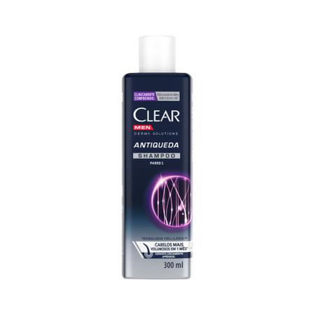 Imagem de Shampoo Clear Men Derma Solutions Antiqueda 300ml Passo 1