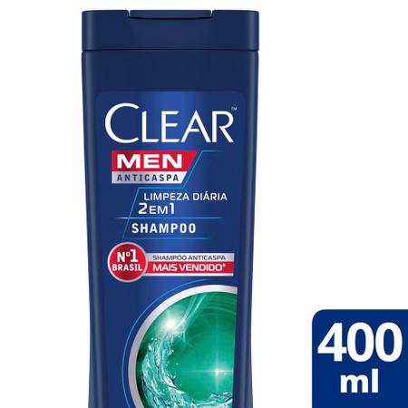 Imagem de Shampoo Clear Men Limpeza Diária 2 em 1 400ml