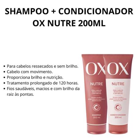 Imagem de Shampoo + Condicionador Ox Nutre 200ml