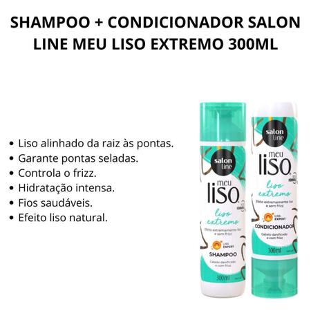 Imagem de Shampoo + Condicionador Salon Line Meu Liso Extremo 300Ml
