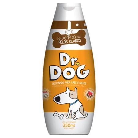 Imagem de Shampoo Dr. Dog para Cães e Gatos Pelos Claros Perfumaria Fina - 350 mL