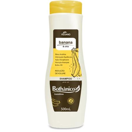 Shampoo e Condic Banana & Chia Bothânico Reduz Volume 500ml Imagem de Shampoo e Condic Banana & Chia Bothânico Reduz Volume 500ml
