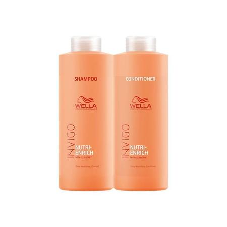 Imagem de Shampoo e Condicionador Kit Wella Invigo Nutri Enrich 1L