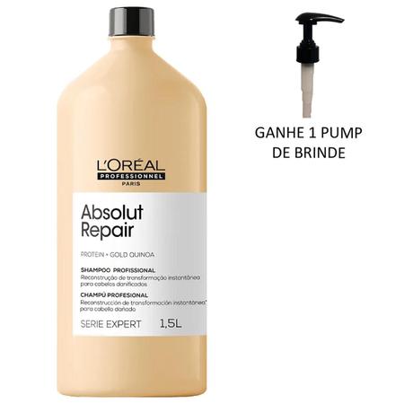 Imagem de Shampoo Gold Quinoa Absolut Repair 1,5L - L'Oréal