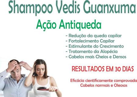 Imagem de Shampoo Guanxuma Vedis Cabelos Normais A Oleosos 350ml  anti quedas