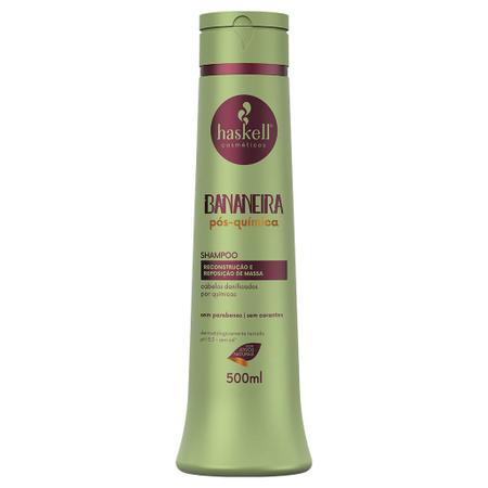 Imagem de Shampoo Haskell Bananeira Pós Química Repositor Massa 500ml