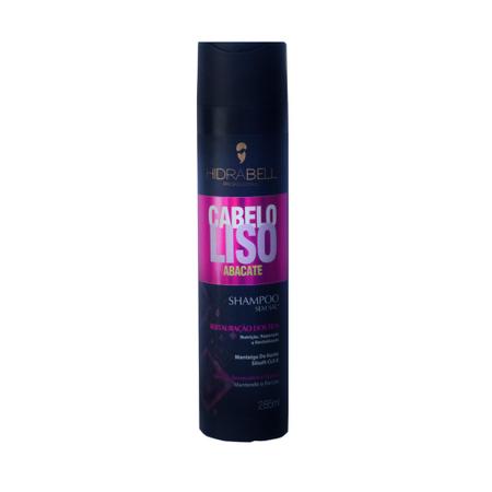 Shampoo Cabelo Liso Abacate 500ml Hidrabell - Hidrabell Cosméticos