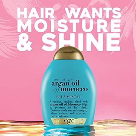 Imagem de Shampoo Hidratante c/ Óleo de Argan Marroquino, 13 oz, Livre de Parabenos e Sulfatos. Hidrata, Amacia e Fortalece o Cabelo