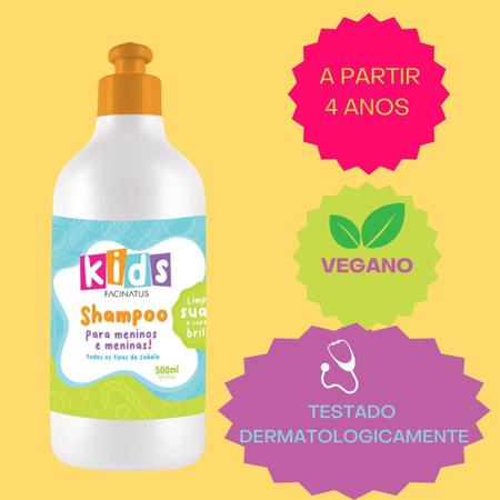 Imagem de Shampoo Infantil Vegano ad Dermatologicamente Kids 500Ml