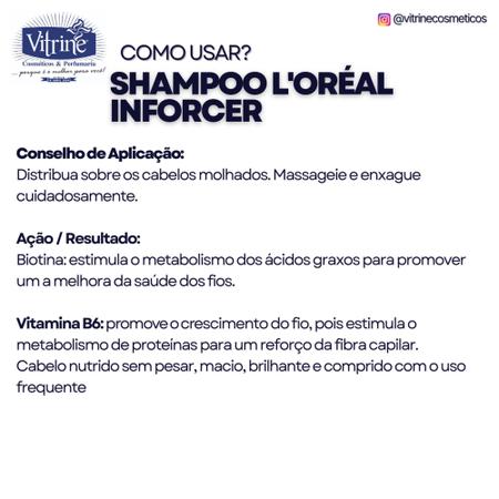 Imagem de Shampoo Inforcer L'oréal Paris Professionnel Serie Expert Fracionado 240ml
