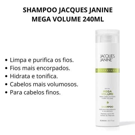 Imagem de Shampoo Jacques Janine Mega Volume 240ml