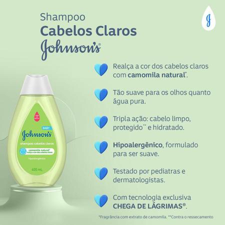 Imagem de Shampoo Johnson's Baby Cabelos Claros 400ml
