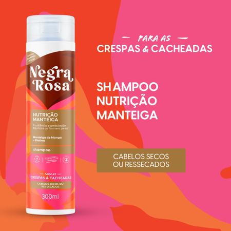 Imagem de Shampoo Nutrição Manteiga Negra Rosa 300ml