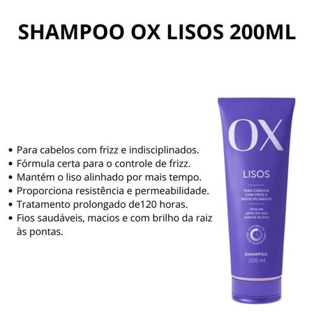 Imagem de Shampoo Ox Lisos 200Ml