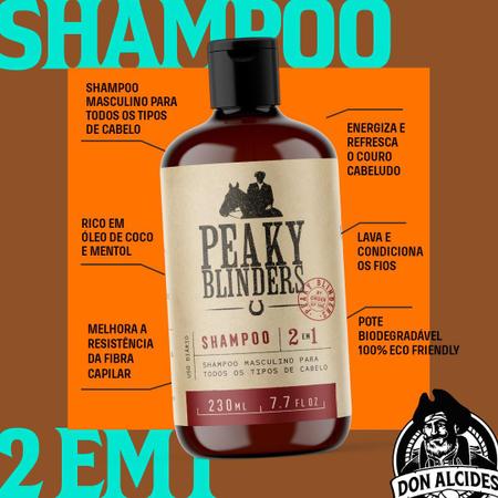 Shampoo Para Cabelo Masculino 2 Em 1 Peaky Blinders Don Alcides 230ml -  Shampoo para Barba - Magazine Luiza