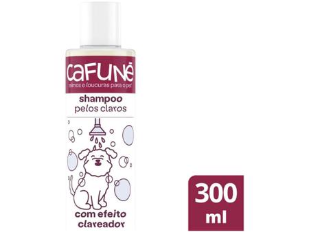 Imagem de Shampoo para Cachorro Pelos Brancos e Claros - Cafuné Mimos e Loucuras Hipoalergênico 300ml