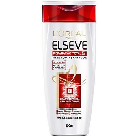 Imagem de Shampoo Reparação Total 5+ Elseve L'Oréal Paris 400 mL L'Oréal Paris Branco