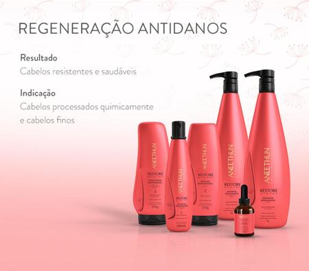 Shampoo Restaurador Restore System 1 Litro Aneethun Imagem de Shampoo Restaurador Restore System 1 Litro Aneethun