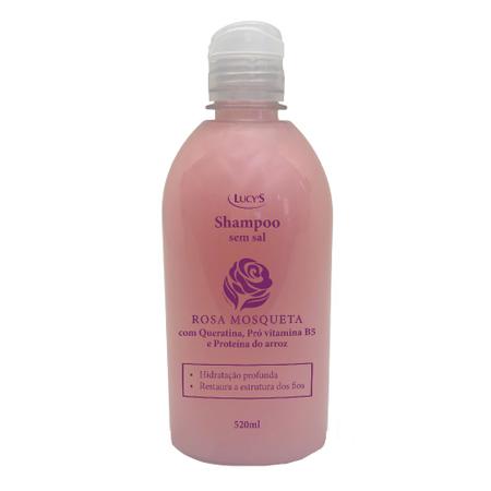 Shampoo Rosa Mosqueta Restaura e Hidrata Cabelos - Lucy's Imagem de Shampoo Rosa Mosqueta Restaura e Hidrata Cabelos
