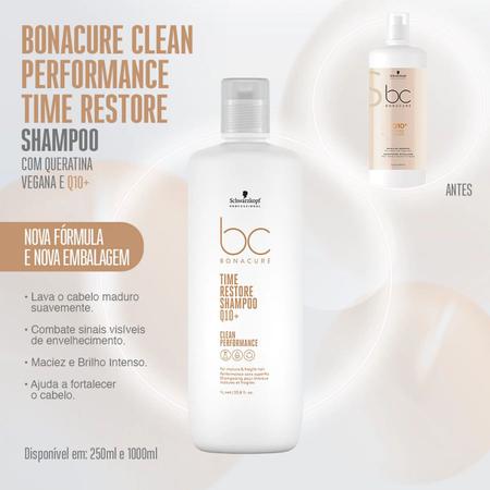 Imagem de Shampoo Schwarzkopf BC Clean Performance Q10 Time Restore 1 Litro