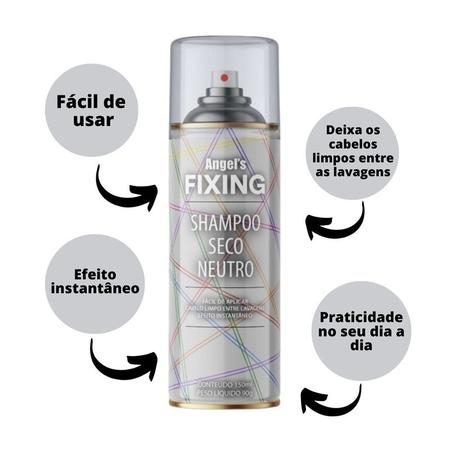 Imagem de Shampoo Seco Neutro 150ml - Angel's Fixing