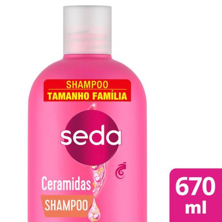 Imagem de Shampoo Seda Cocriações Ceramidas 670ml Tamanho Família 