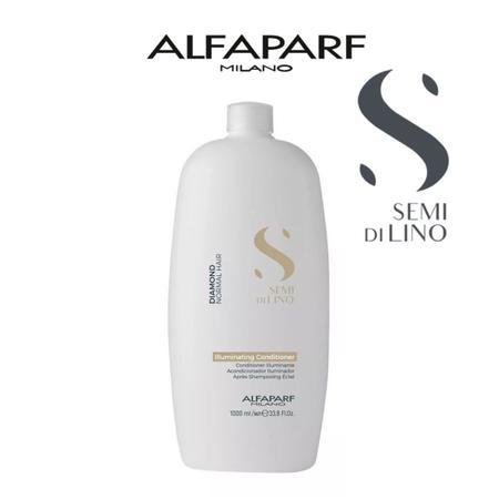 Imagem de Shampoo Semi Di Lino Moisture e Condicionador Diamond 1 L