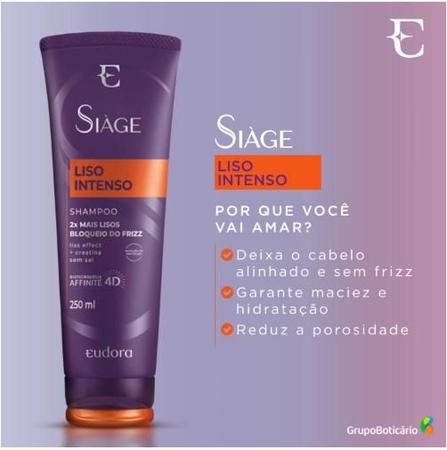 Imagem de Shampoo siage liso intenso eudora 250ml