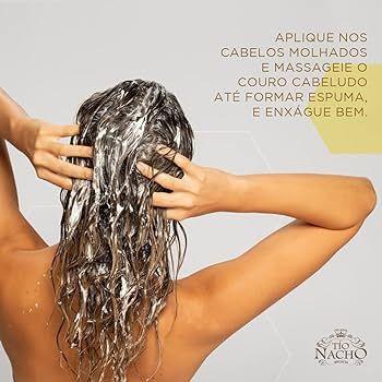 Imagem de Shampoo Tio Nacho Clareador Camomila 415mL clareia ilumina geléia real