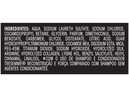 Imagem de Shampoo TRESemmé Reconstrução e Força Cabelos - Mais Fortes e Resistentes Profissional 400ml