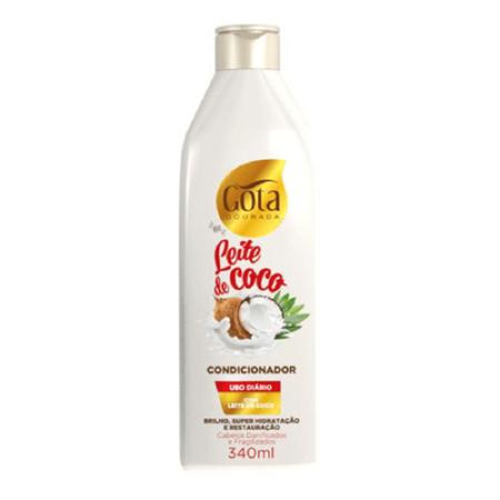 Imagem de Shampoo uso diário leite de coco 340ml - gota dourada
