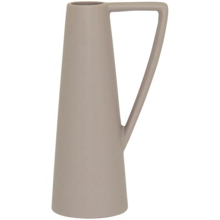 SHAPE VASO 25x12x9cm CERÂMICA CINZA - NH Imagem de SHAPE VASO 25x12x9cm CERÂMICA CINZA
