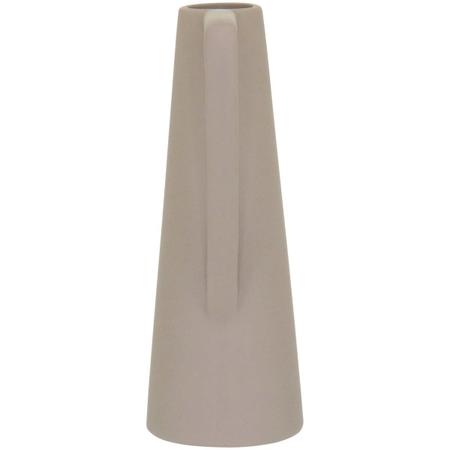 SHAPE VASO 25x12x9cm CERÂMICA CINZA - NH Imagem de SHAPE VASO 25x12x9cm CERÂMICA CINZA