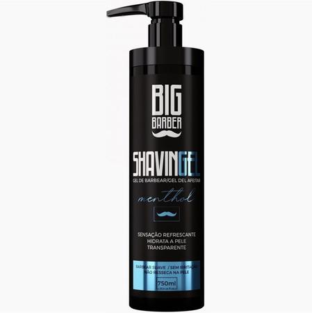 Imagem de Shaving Gel De Barbear Big Barber 750ml Menthol Profissional