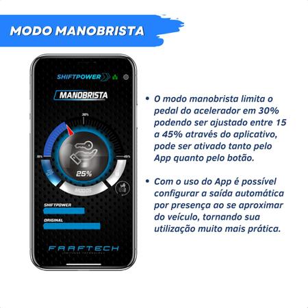 Shift Power 5.2 Chip Acelerador Plug Play Bluetooth FT-SP10+ Faaftech