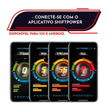 Pedal Shift Power Ft-Sp02+ Modulo Acelerador Chip Plug E Play Bluetooth App