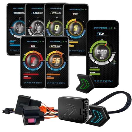 Pedal Shift Power Ft-Sp02+ Modulo Acelerador Chip Plug E Play Bluetooth App