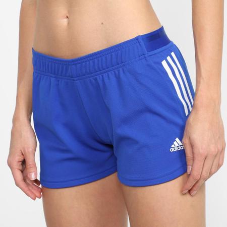 short adidas feminino azul