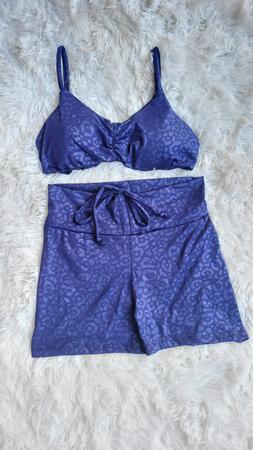 Imagem de Short e Top com bojo Conjunto Academia Feminino Fitness