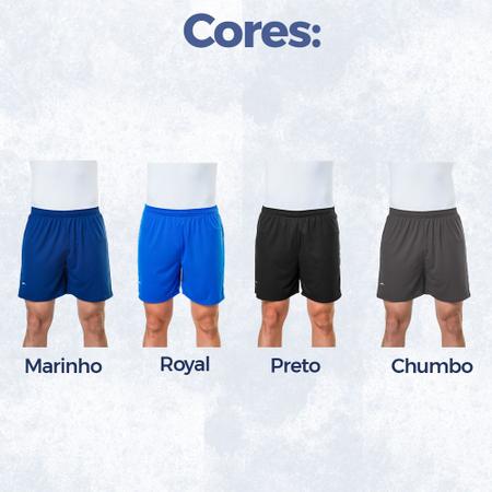 Imagem de Short Esportivo Básico Com Elástico Adulto Masculino Plus Size Tamanhos Grandes EG1 Ao EG6