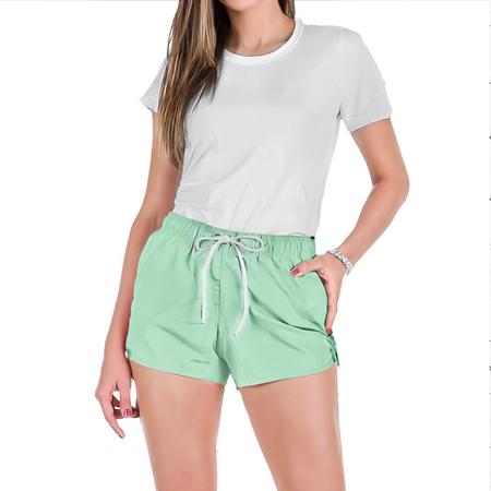 Imagem de Short Feminino Moda Praia Tactel Liso